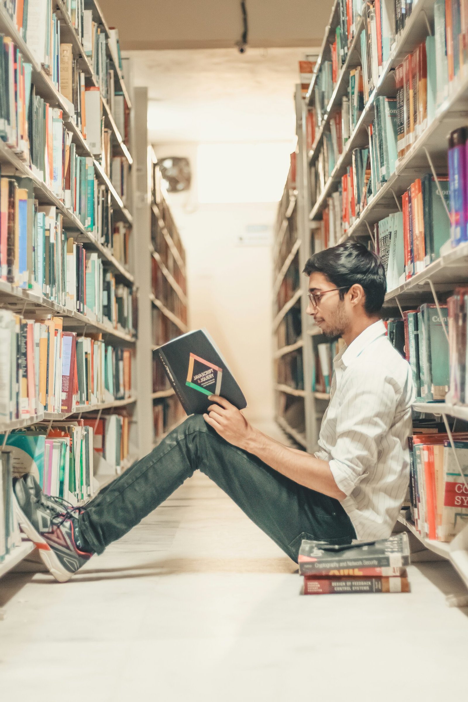 Student with planner and clock